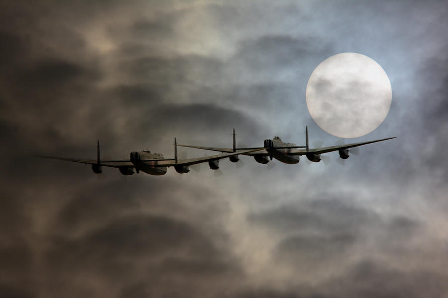 Avro Photograph -  Bombers Moon by Jason Green