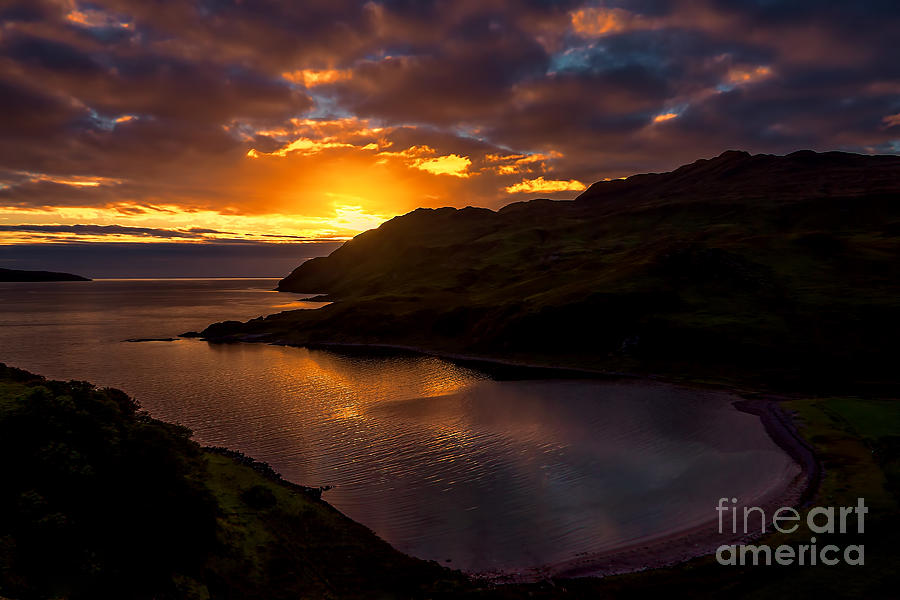 Camas Nan Geall Sunset Ardnamurchan Scotland Photograph