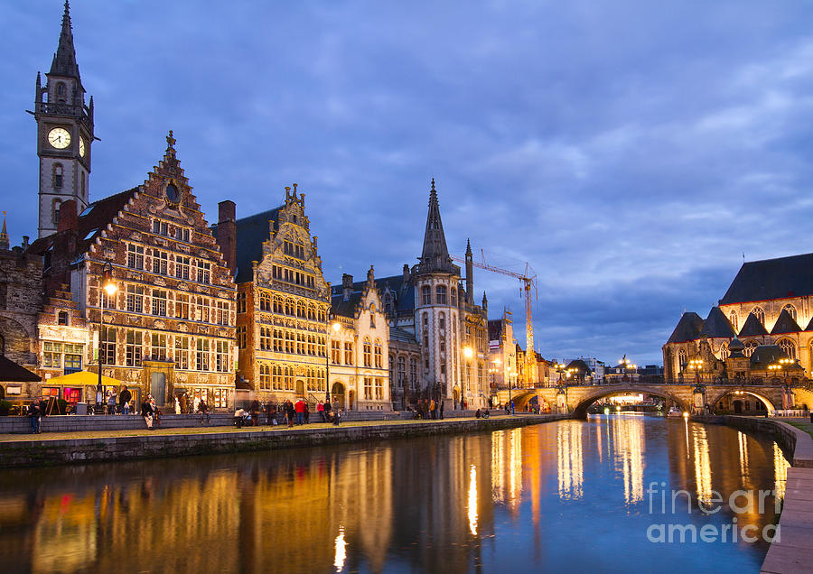 Channel of Ghent Photograph by Anastasy Yarmolovich