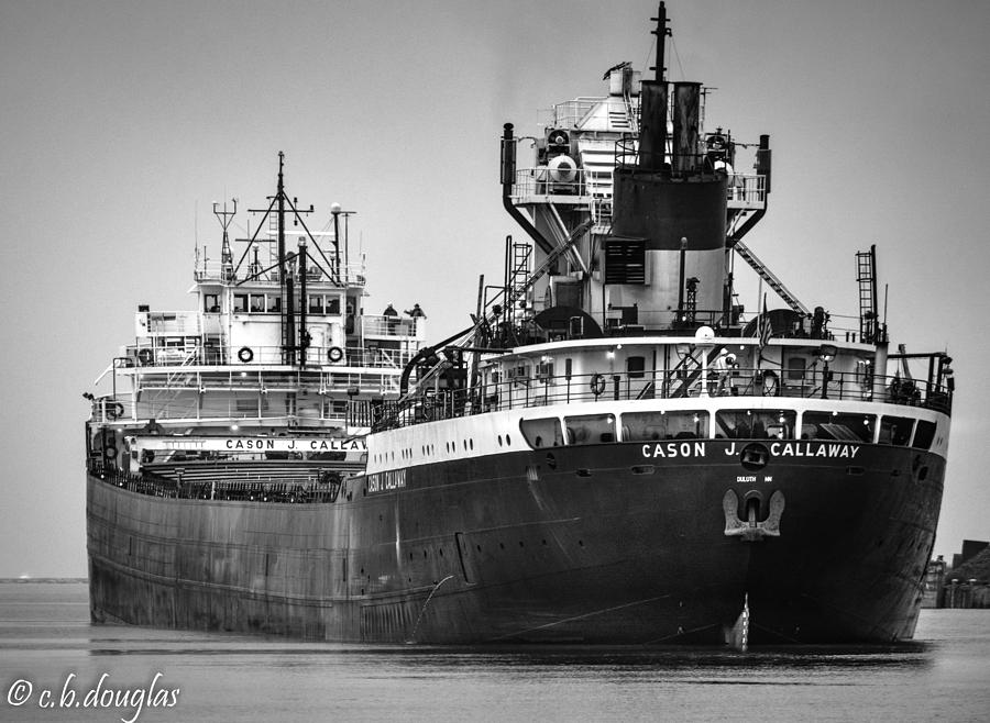 Great Lakes Freighter Photograph -  Cason J. Callaway by Christine Douglas