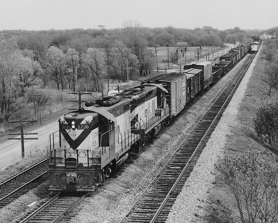  Chicago and North Western Train Hauls Freight Photograph by Chicago and North Western Historical Society