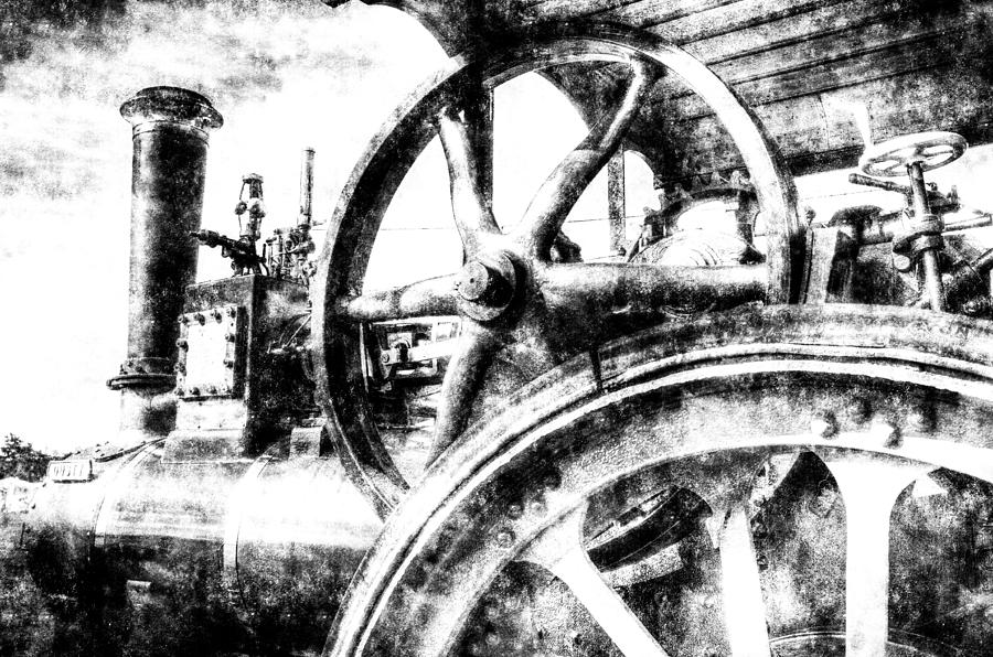  Clayton and Shuttleworth Traction Engine Vintage Photograph by David Pyatt