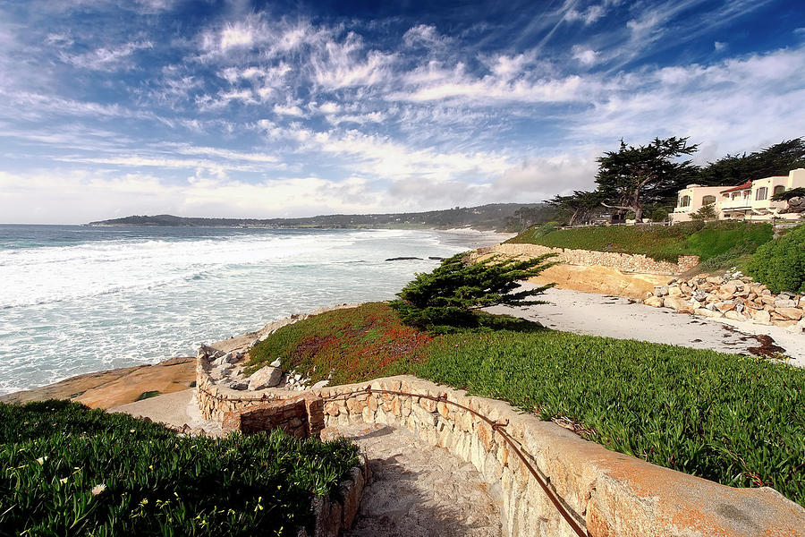 Landscape Photograph -  Coastline Carmel by the Sea by George Oze