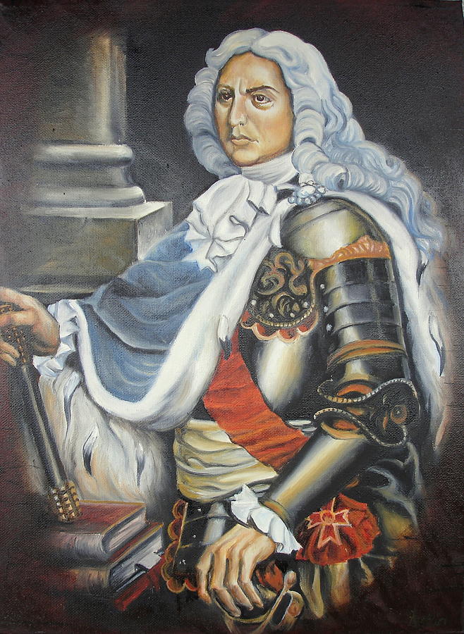  D.Cantemir Painting by Sorin Apostolescu