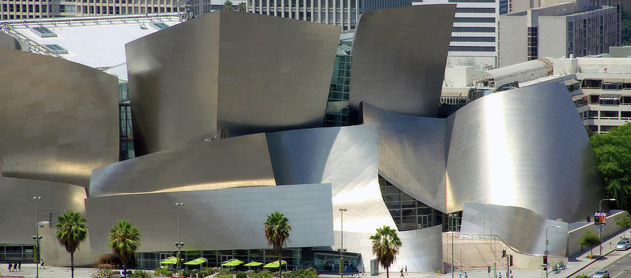 Los Angeles Photograph - @ Disney Hall, Los Angeles by Jim McCullaugh
