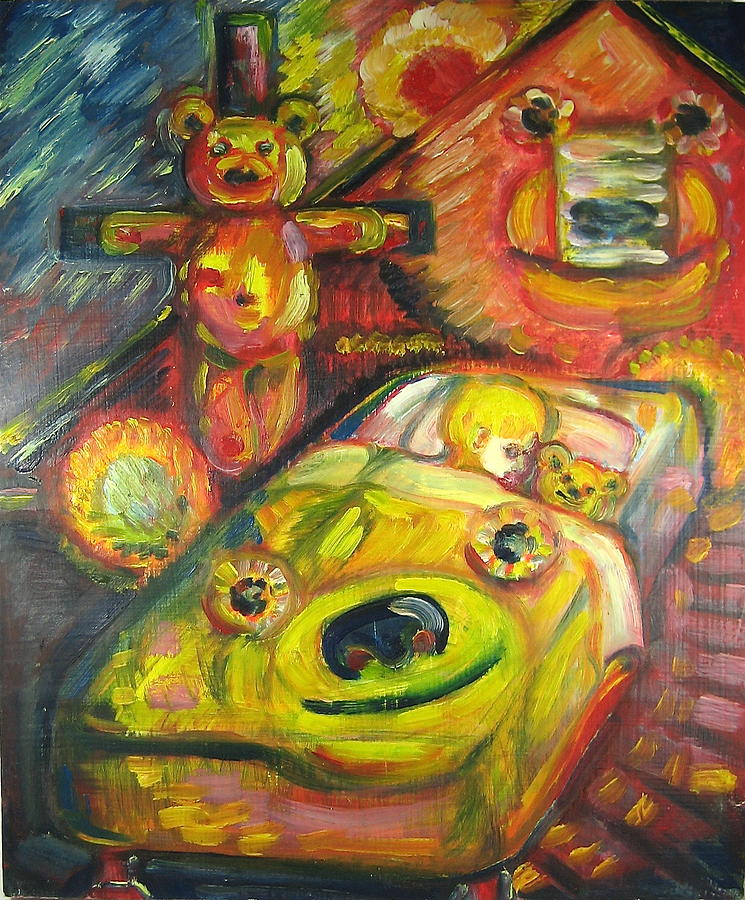  Dont You Know That God is Pooh Bear Painting by Stephen Hawks