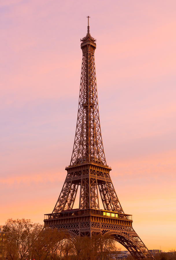 Eiffel Tower at Sunset Photograph by Travel and Destinations - By Mike