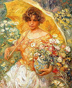 El Jarron De Manises Painting by Royo El Jarron De Manises Painting by Royo