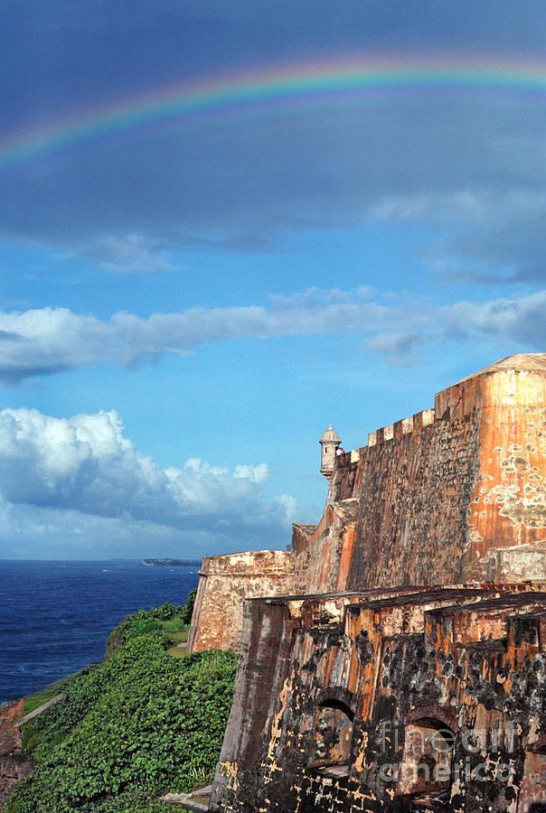  El Morro Fortress Rainbow Photograph by Thomas R Fletcher