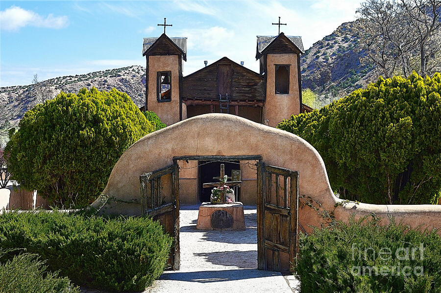 Easter Photograph -  El Santuario de Chimayo in New Mexico by Catherine Sherman