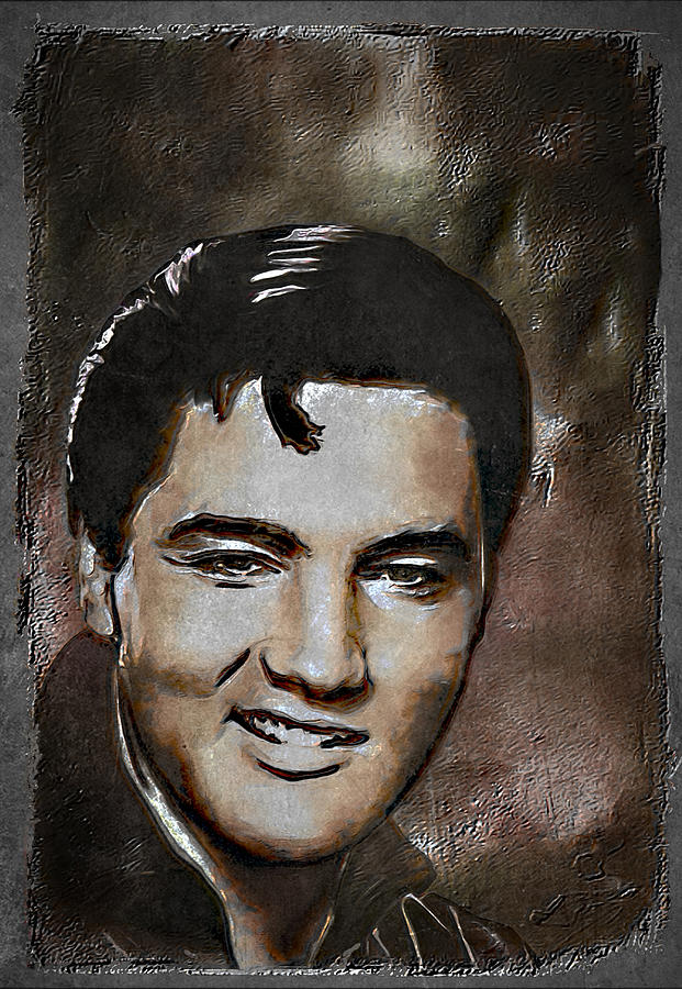  Elvis Painting by Andrzej Szczerski