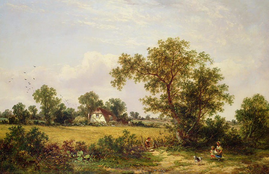 Tree Painting -  Essex Landscape  by James Edwin Meadows