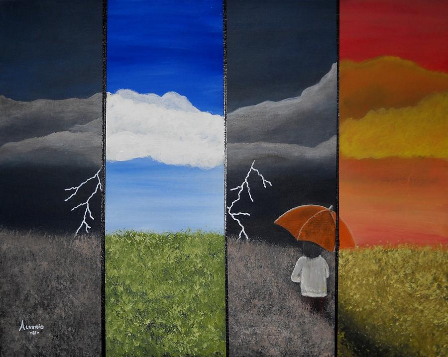 ... Even Rain or Shine  Painting by Edwin Alverio