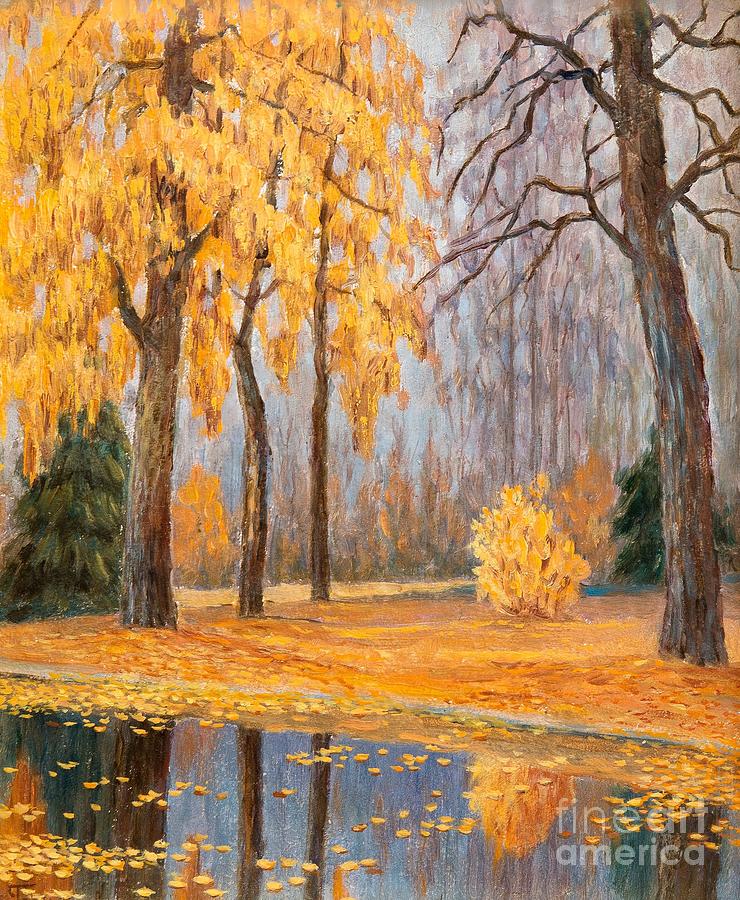  Fall Landscape Painting by Celestial Images