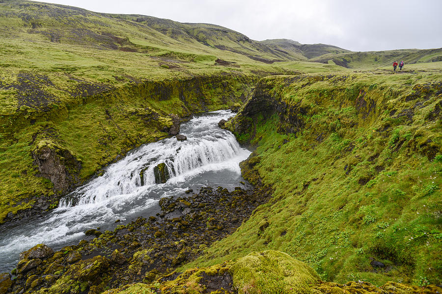  Fimmvorduhals Waterfall Photograph by Alex Blondeau