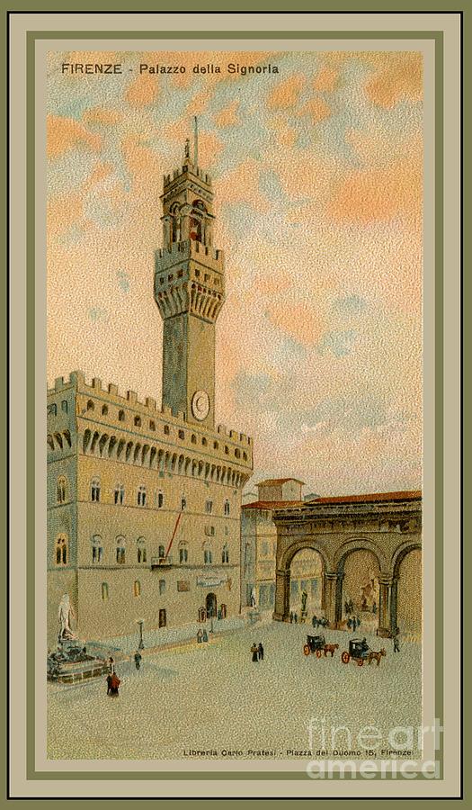 Firenze Florence Palazzo Vecchio Digital Art by Heidi De Leeuw