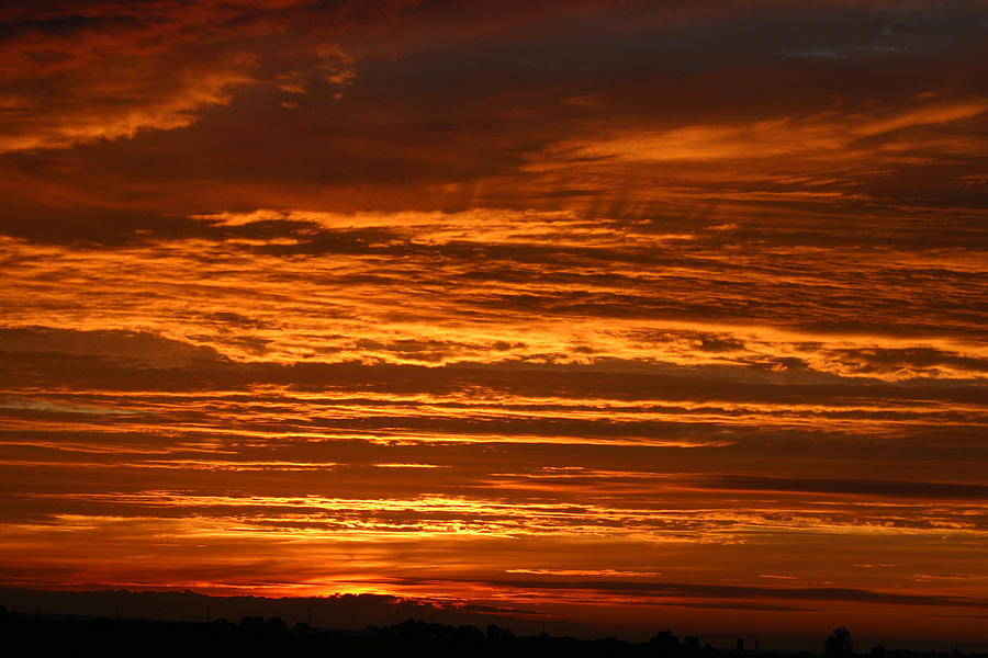 Firery Sky Photograph by Dave Clark - Fine Art America