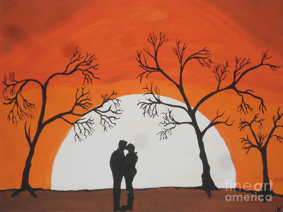  First Kiss Painting by Jeffrey Koss