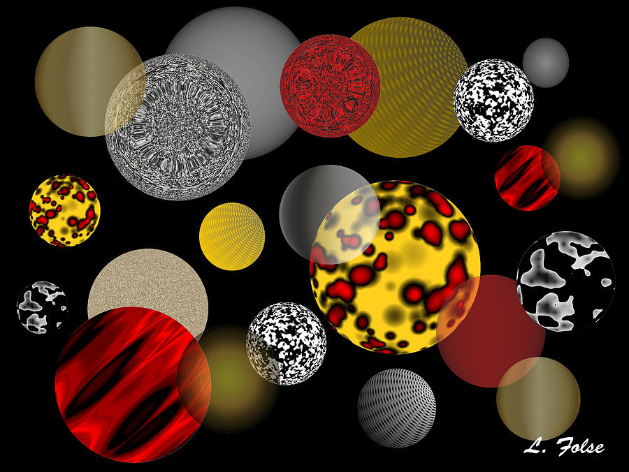 Floating Balls Digital Art