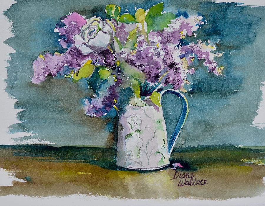 Still Life Painting -  Floral Friday Jan 1 2016 by Diane Wallace