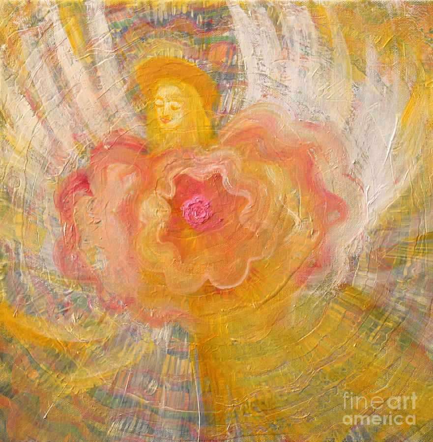  Flower Angel Painting by Anne Cameron Cutri