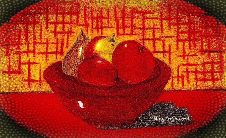  Fruit On The Table  Drawing by MaryLee Parker