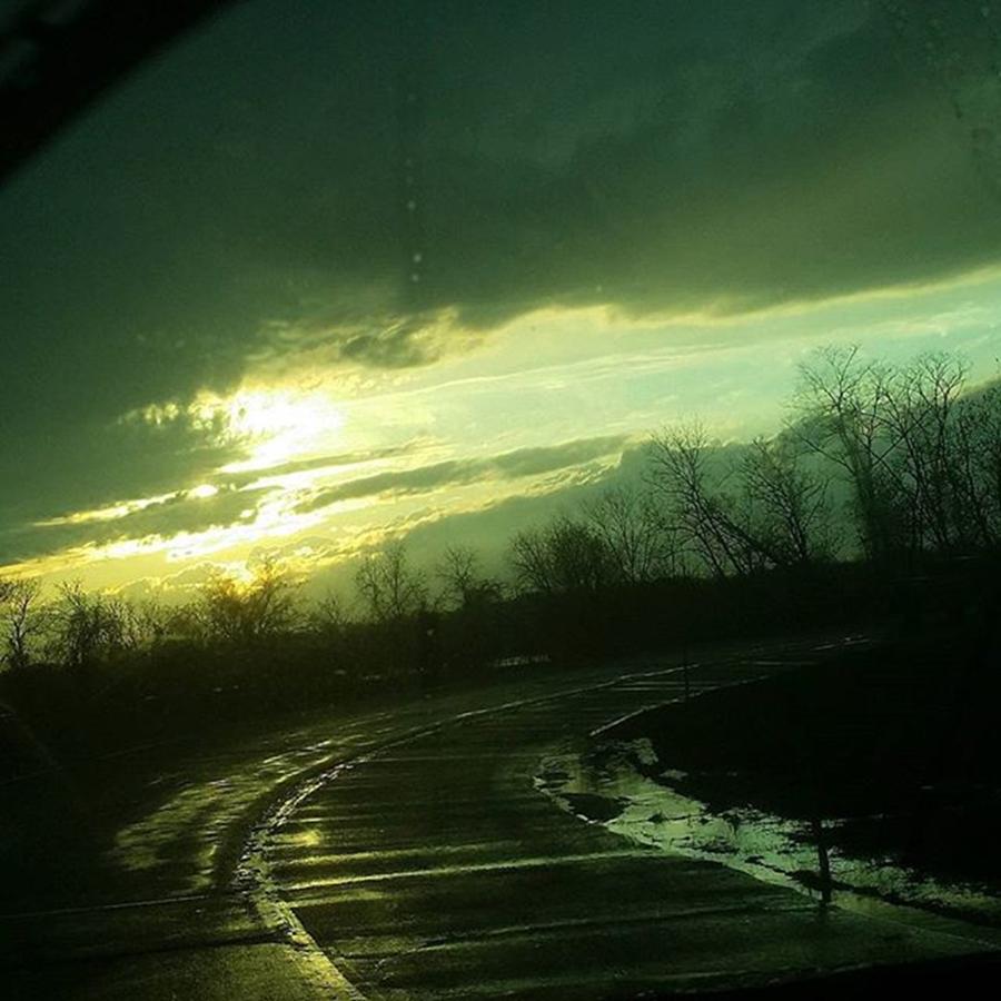 ⛅ Getting Off The Exit, Rain Stopped Photograph by Elysha Perry