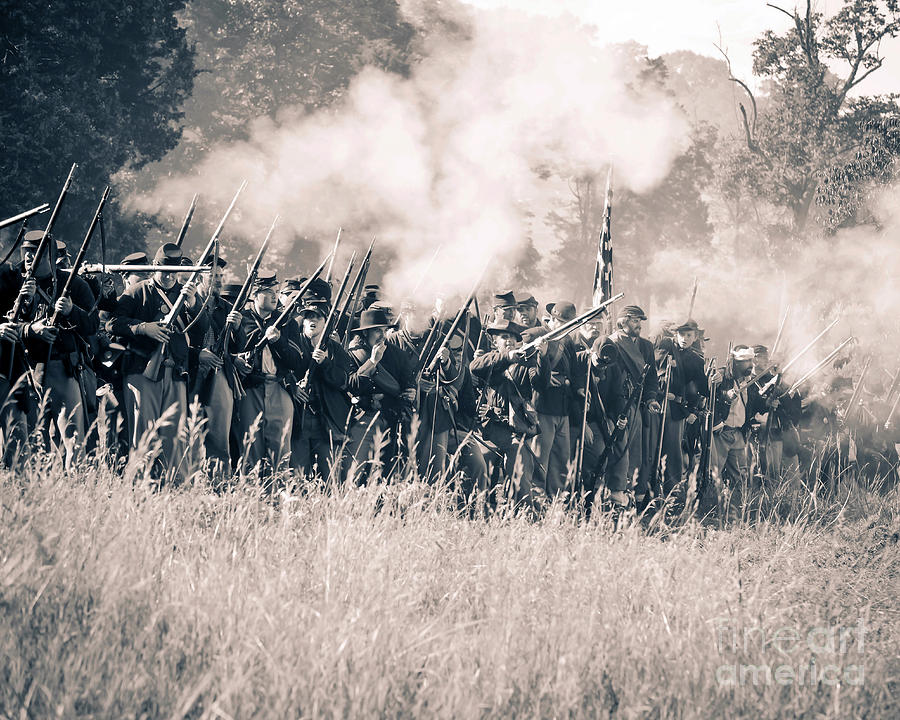 Gettysburg Union Infantry 9360S Photograph by Cynthia Staley