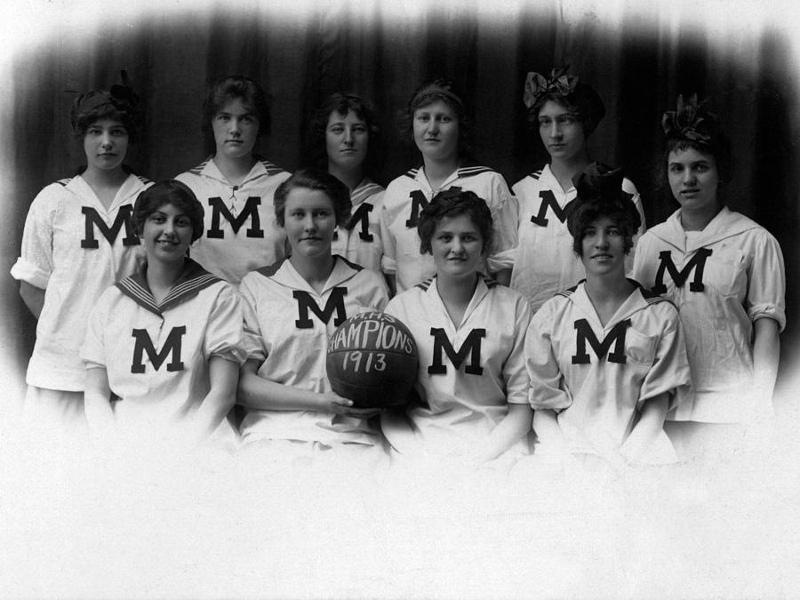 High School Basketball Team 1947 Black White Youth T-Shirt by Mark Goebel -  Fine Art America