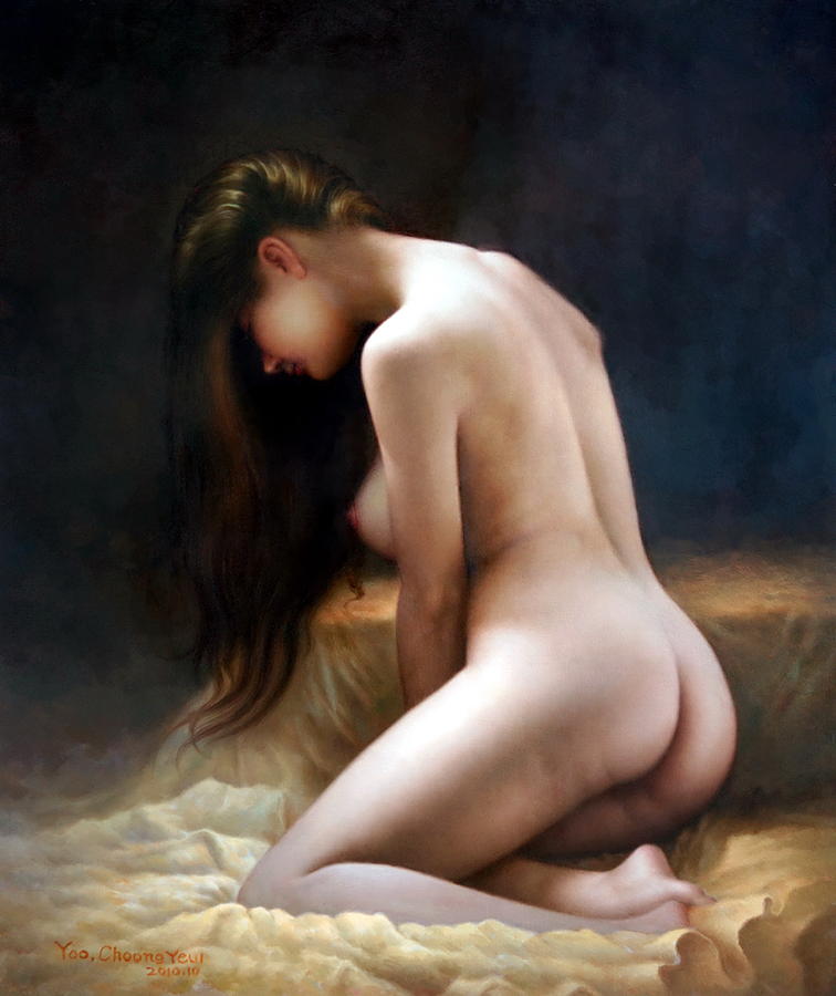 Golden bed and women by Yoo Choong Yeul Golden bed and women by Yoo Choong Yeul