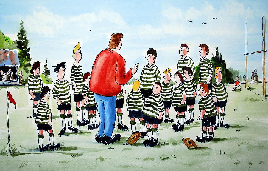  Half Time Painting by Wilfred McOstrich