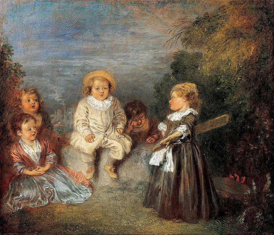  Happy Age. Golden Age Painting by Antoine Watteau