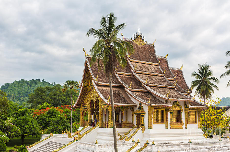  Haw Pha Bang temple in Luang Prabang in Laos Photograph by Didier Marti