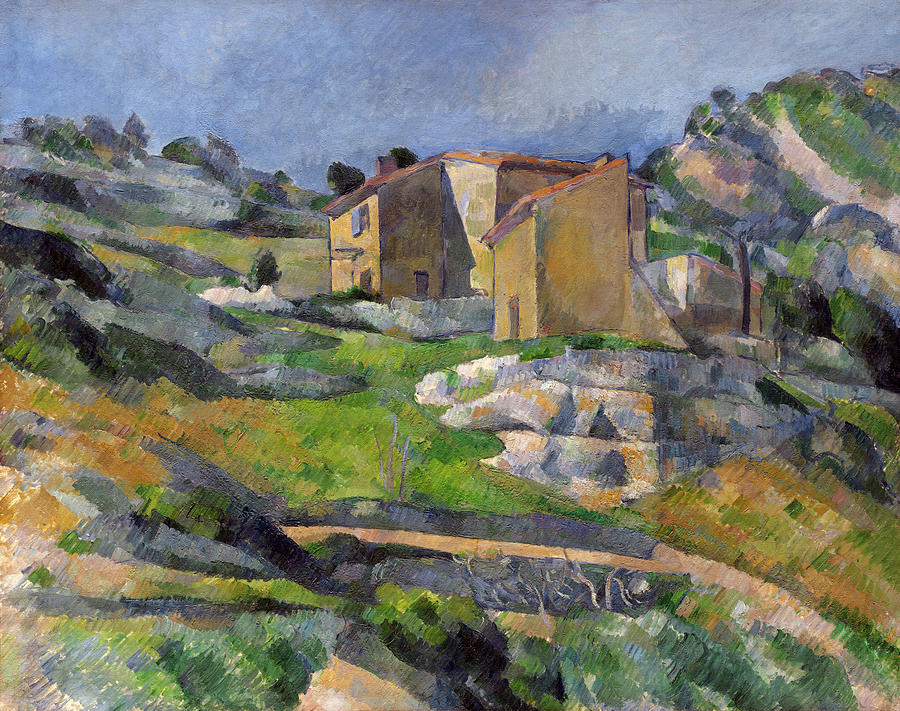 Houses in Provence Painting by Paul Cezanne