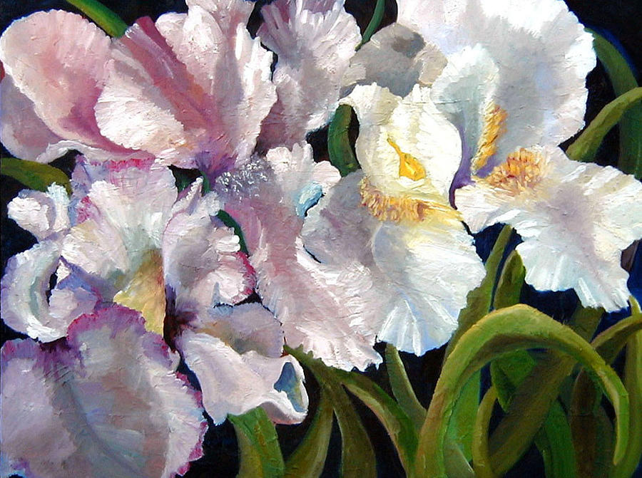 I Love Iris Painting by Marcy Silverstein - Fine Art America