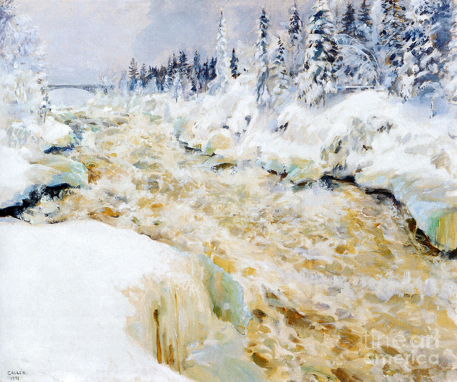  Imatra In Winter  Painting by Celestial Images