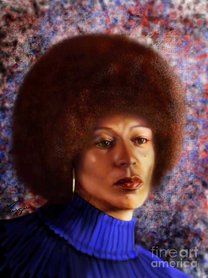 Impassable Me - Angela Davis1 Painting by Reggie Duffie Impassable Me - Angela Davis1 Painting by Reggie Duffie