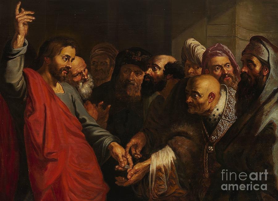  Jesus and the Pharisees Painting by Celestial Images
