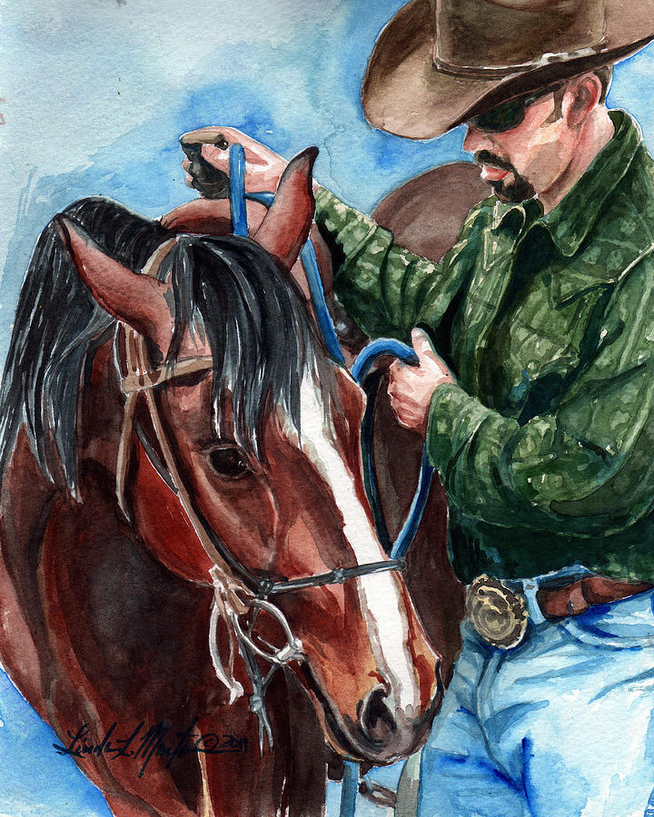  Just A Bit Painting by Linda L Martin