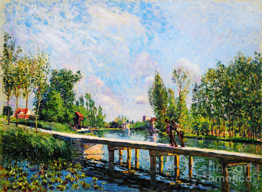 Alfred Sisley Painting -  La Passerelle  by Celestial Images