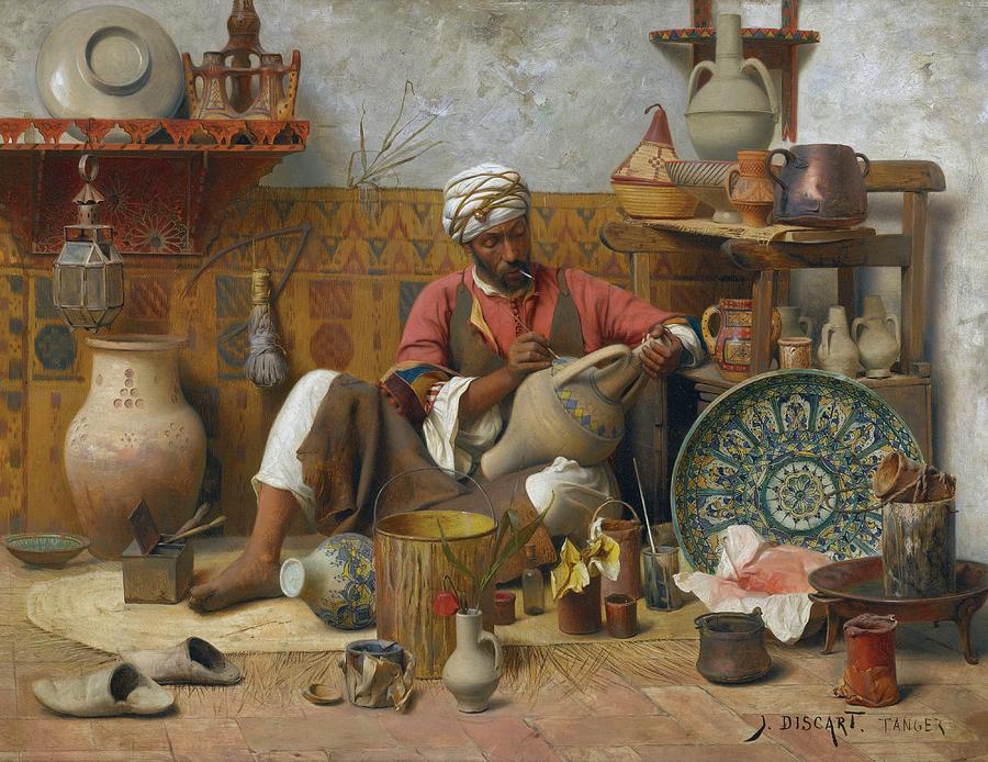  Latelier De Poterie, Tanger Painting by Celestial Images