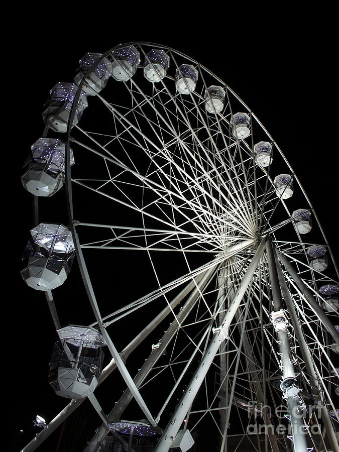 Christmas Photograph -  Leicesters Big Wheel 2 by Linsey Williams