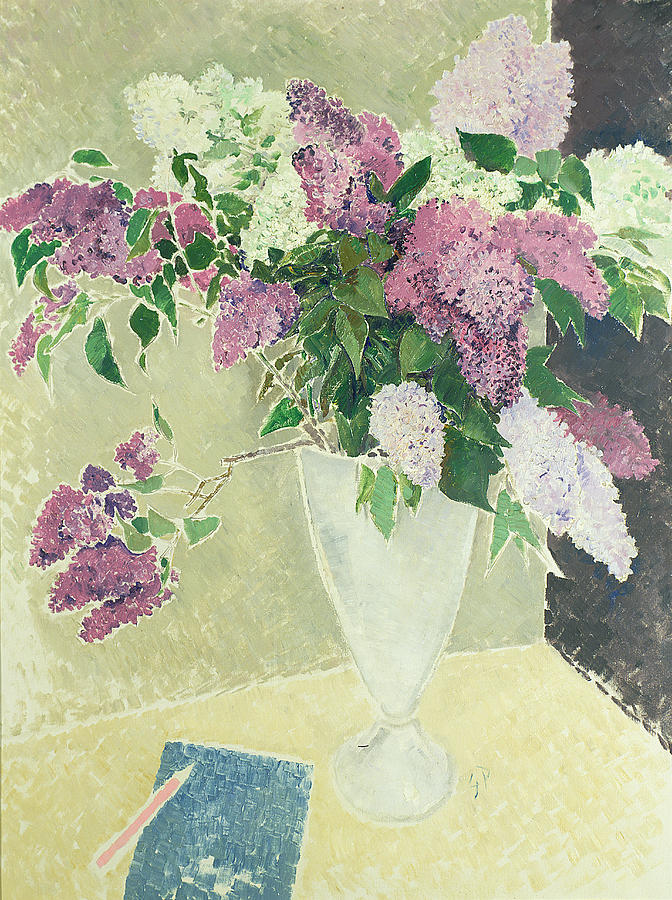 Glyn Warren Philpot Painting -  Lilacs by Glyn Warren Philpot
