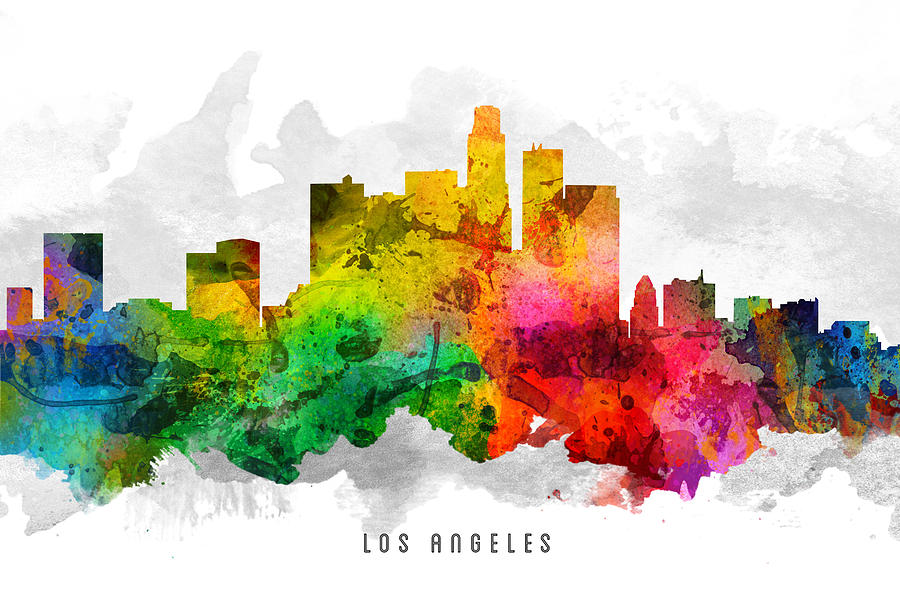 Los Angeles California Cityscape 12 Painting