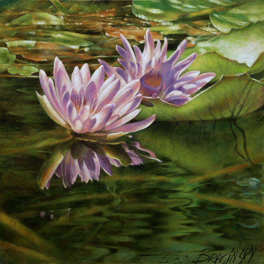 Lotus of Heviz Painting by Arthur Braginsky - Fine Art America