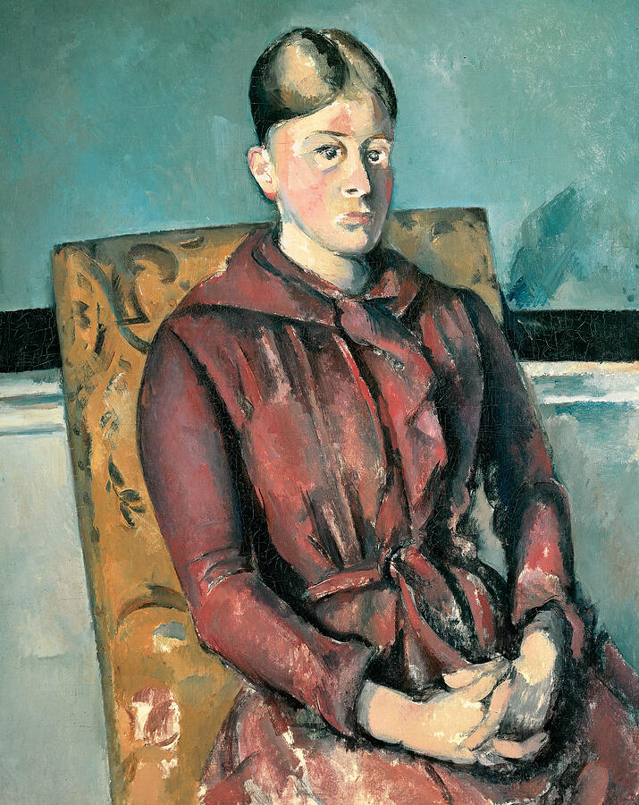  Madame Cezanne In A Yellow Armchair, from 1880-1890 Painting by Paul Cezanne