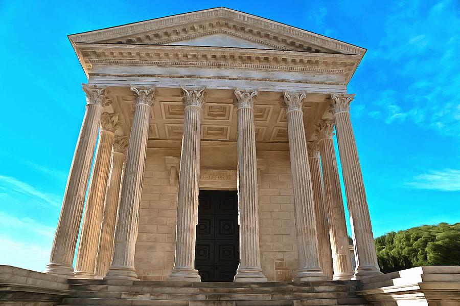  Maison Carree Nimes France Photograph by Scott Carruthers