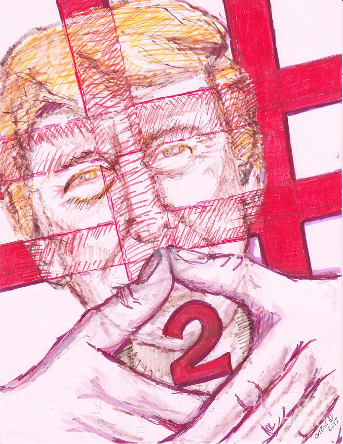 Donald Trump Painting - # ME TOO Person of the Year by Susan Brown    Slizys art signature name