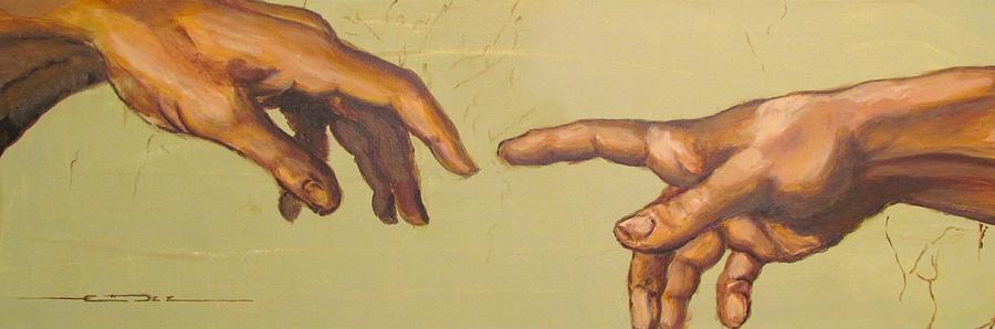  Michelangelos Creation of Adam 1510 Painting by Eric Dee