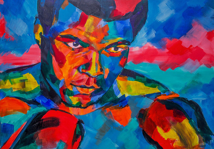 Abstract Painting -  Muhammad Ali by Dima Mogilevsky